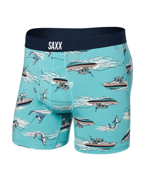 SAXX Ultra Super Soft Boxer Brief - Sharkski Turquoise