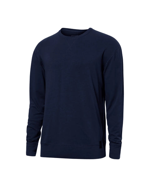 SAXX 3Six Five Lounge Crew Sweatshirt - Maritime Blue