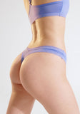 Blush Micro Lace Trim Bluebell Thong