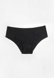Blush Black Lace Trim Hipster