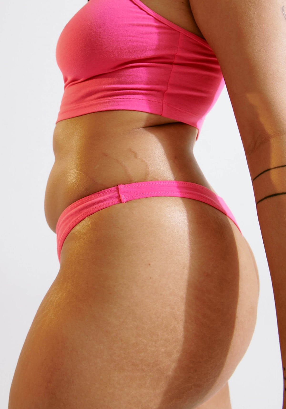 Blush The Cotton Low Rise Thong Guava