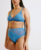 Blush Stellar High Waist Brief Cool Blue