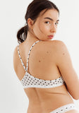 Blush The Micro Lace Trim Bralette Dots