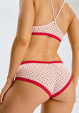 Blush The Micro Lace Trim Hipster - Hearts