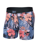 SAXX Ultra Super Soft Comfort Blend Boxer Brief - Hibiscus Jungle Blue
