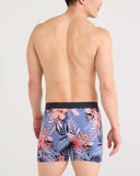 SAXX Ultra Super Soft Comfort Blend Boxer Brief - Hibiscus Jungle Blue