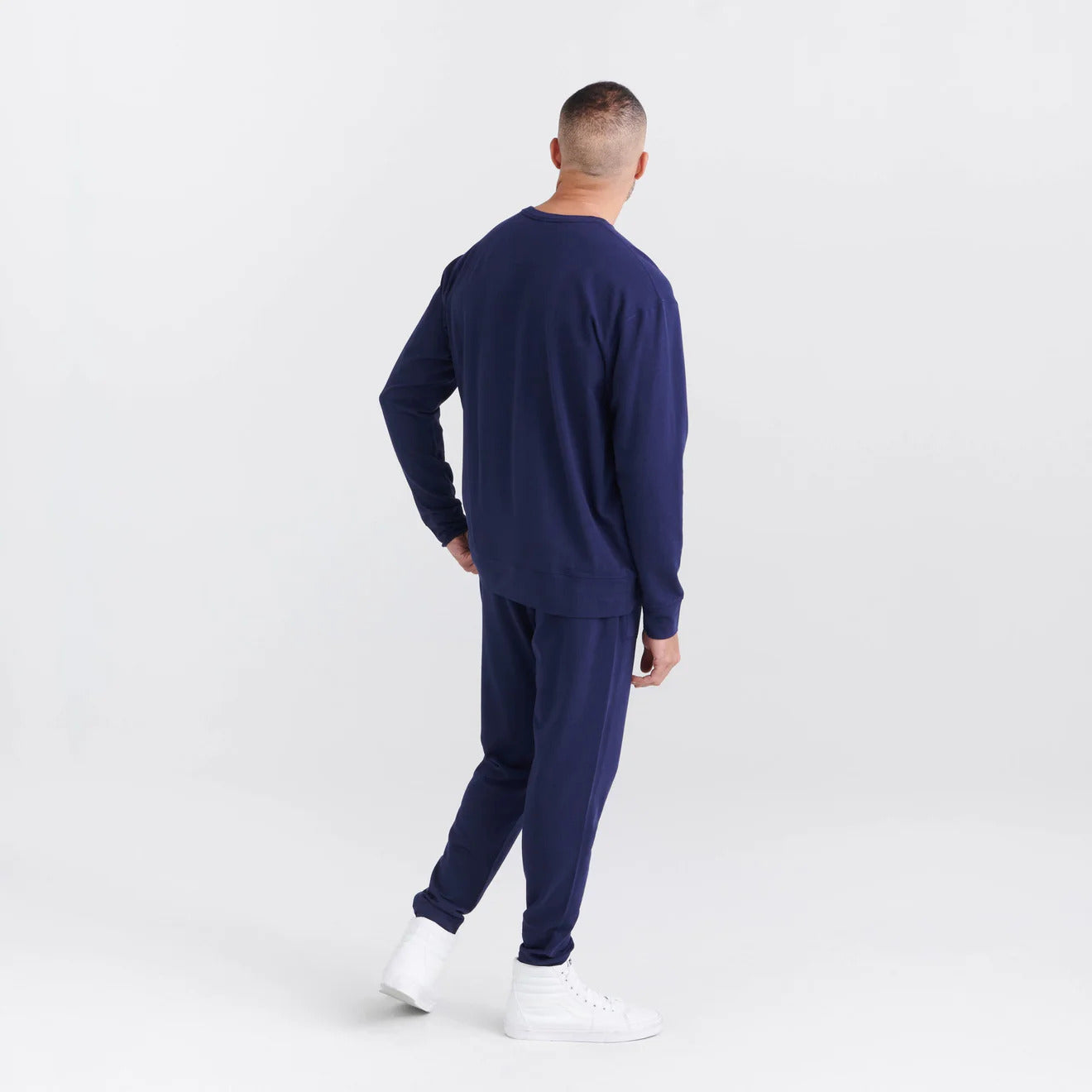 SAXX 3Six Five Lounge Crew Sweatshirt - Maritime Blue