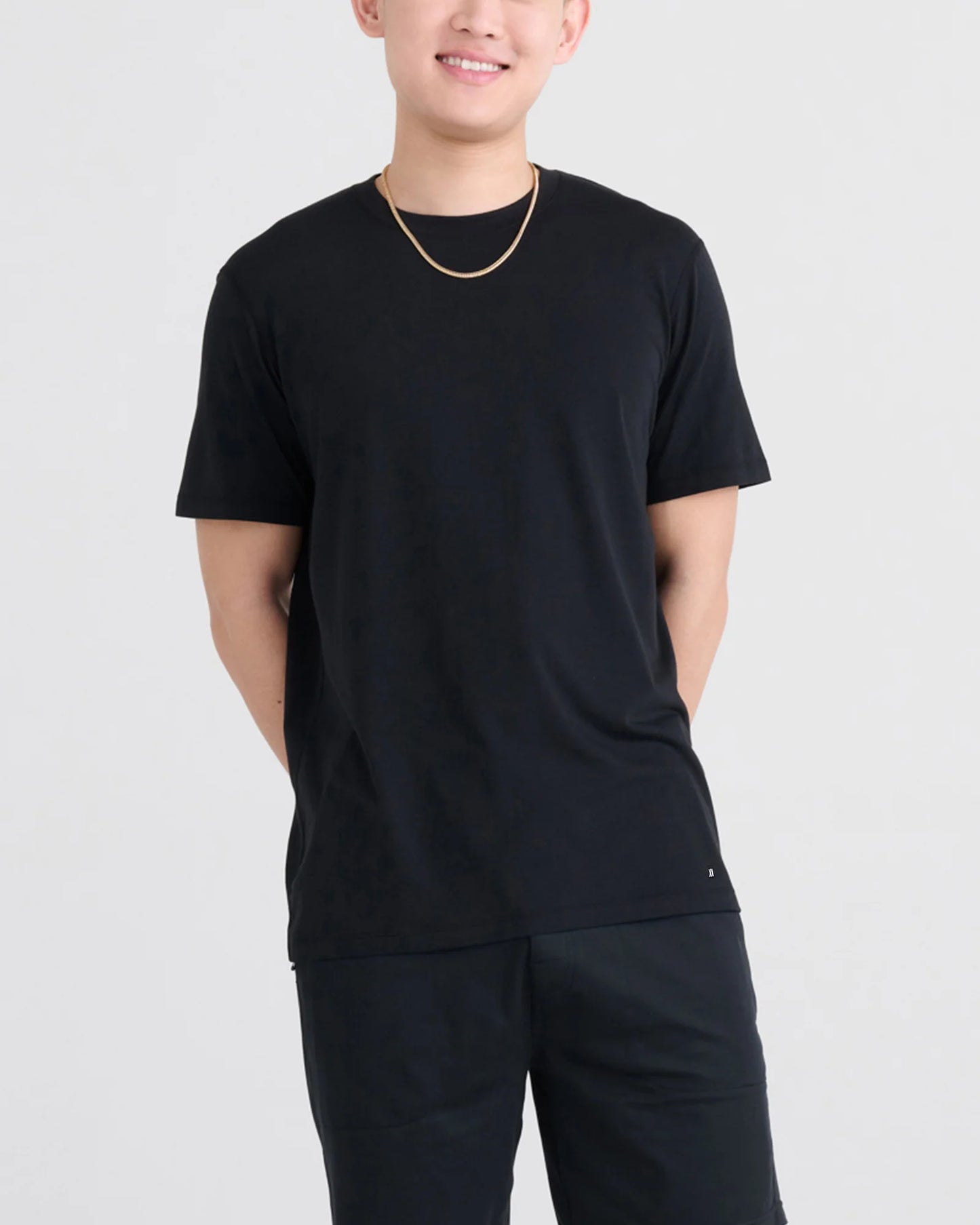 SAXX DropTemp® Cooling Cotton Black Tee