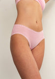 Blush Powder Pink The Micro Lace Trim Hipster