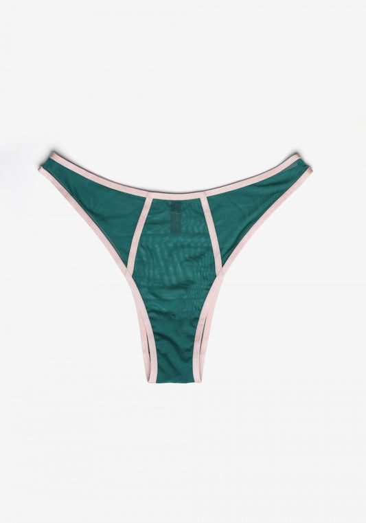 Blush Dazed Teal High Leg Bikini