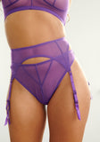 Blush Push Violet Garter Belt