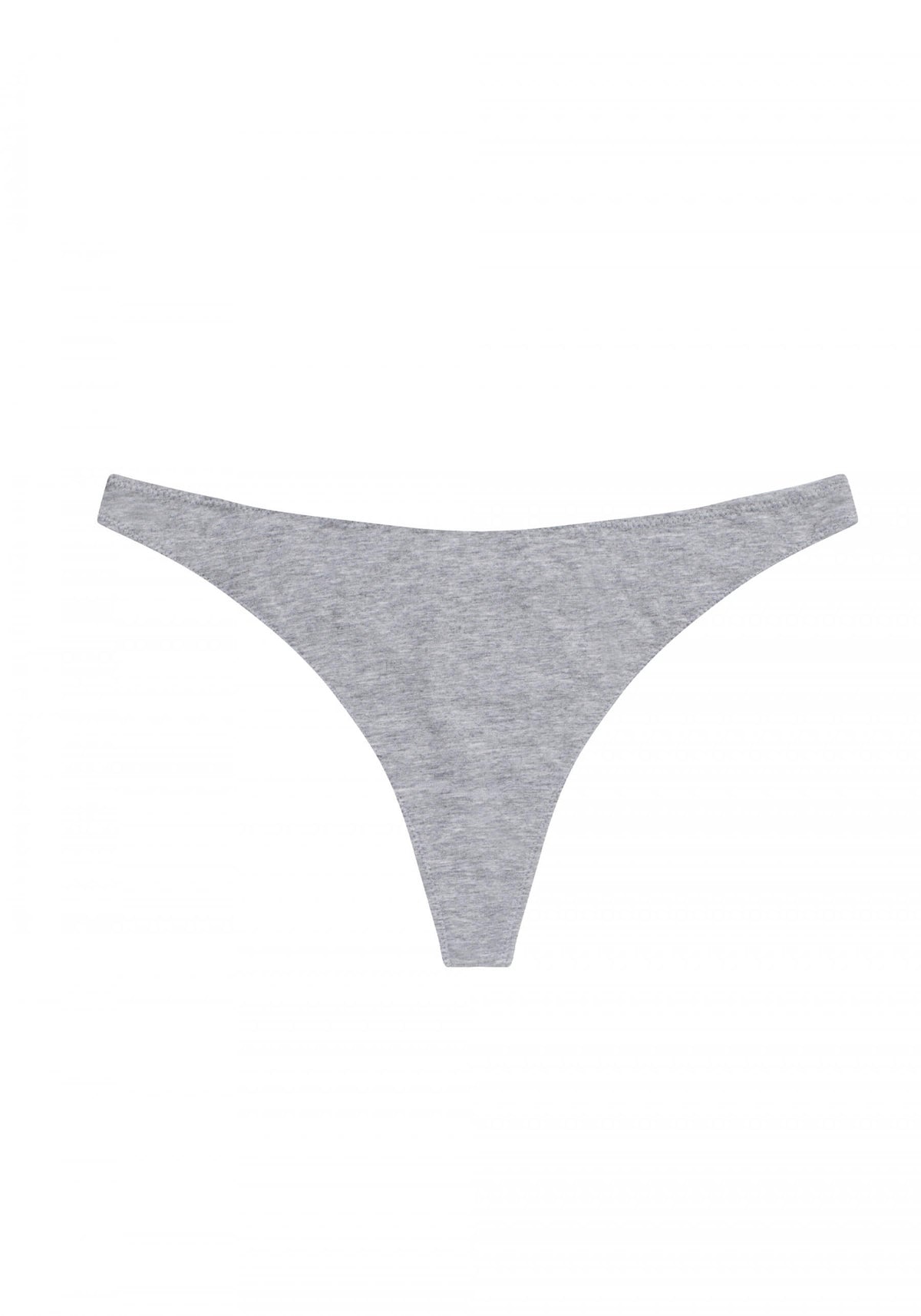 Blush The Cotton Low Rise Thong Heather Grey