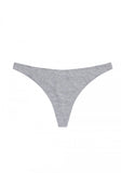 Blush The Cotton Low Rise Thong Heather Grey