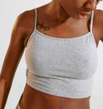 Blush The Cotton Crop Cami Heather Grey