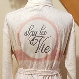 Slay La Vie Short Robe- Wrap-Up VIP