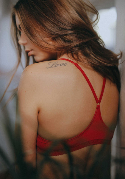 Blush Red Racerback Bralette