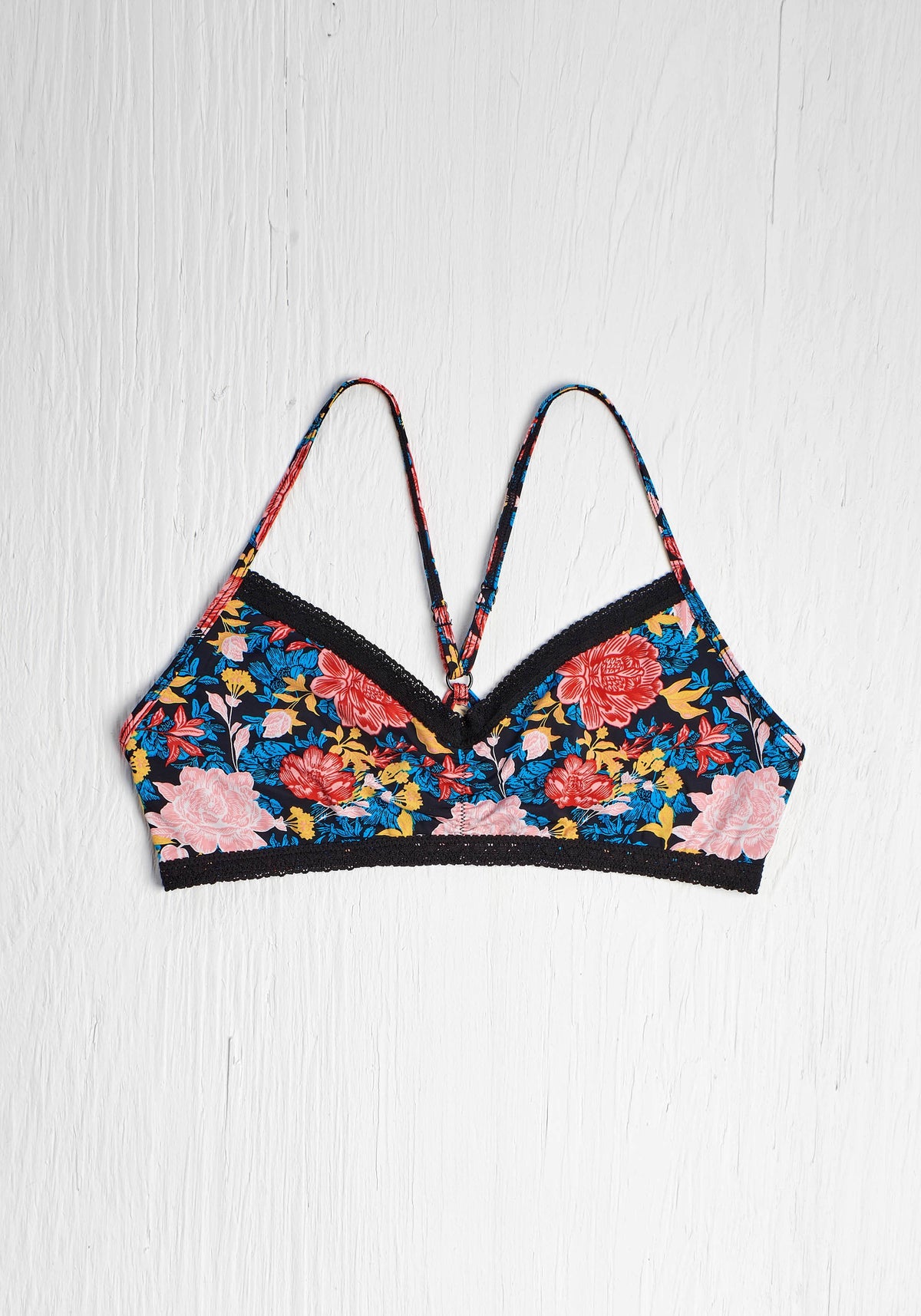 Blush Wild Flower Racerback Bralette