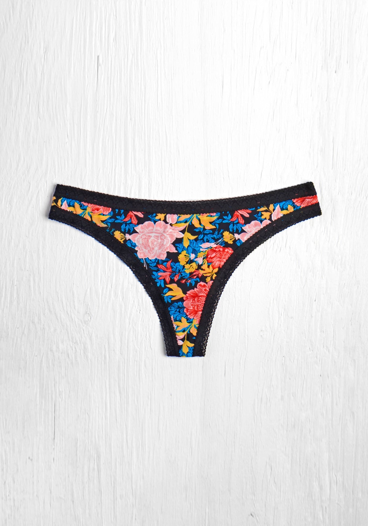 Blush Wild Flower Micro Lace Thong