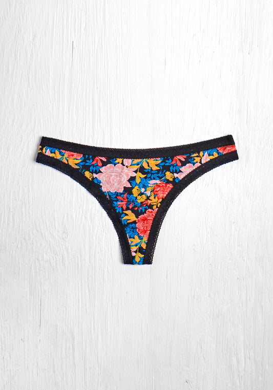 Blush Wild Flower Micro Lace Thong