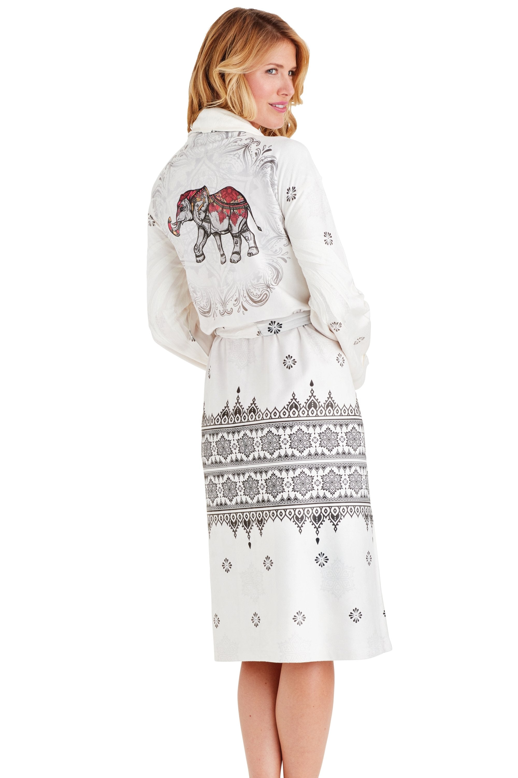 Goa Grey Long Robe - Carolenna Women's Robe