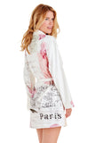 Paris Short Robe With Stone Embellishment (back)