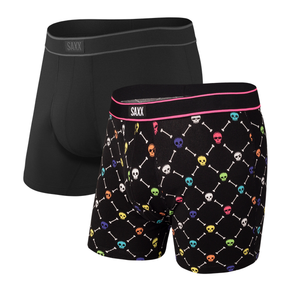 SAXX Daytripper 2-Pack Boxer Brief - Skullgyle/Black