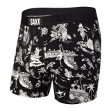 SAXX Ultra Boxer Brief - Black Astro Surf and Turf