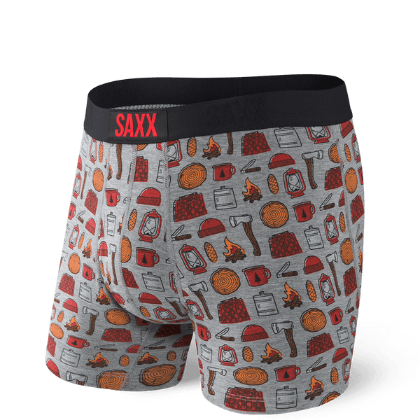 SAXX Ultra Grey lumber Jack Boxer Brief