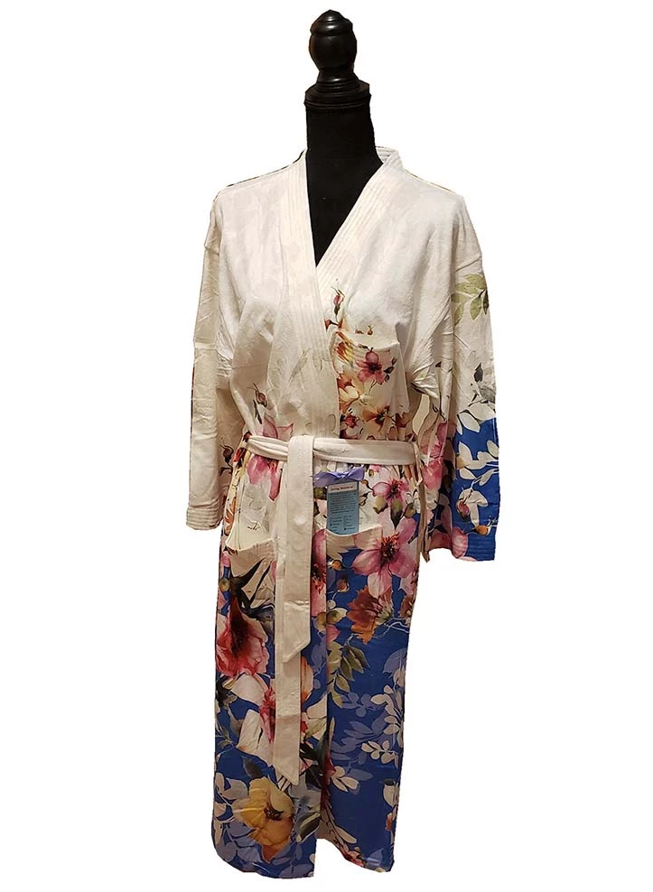 Spring Robe Floral Spring Botanicals Short Robe - Carolenna Women's Robe