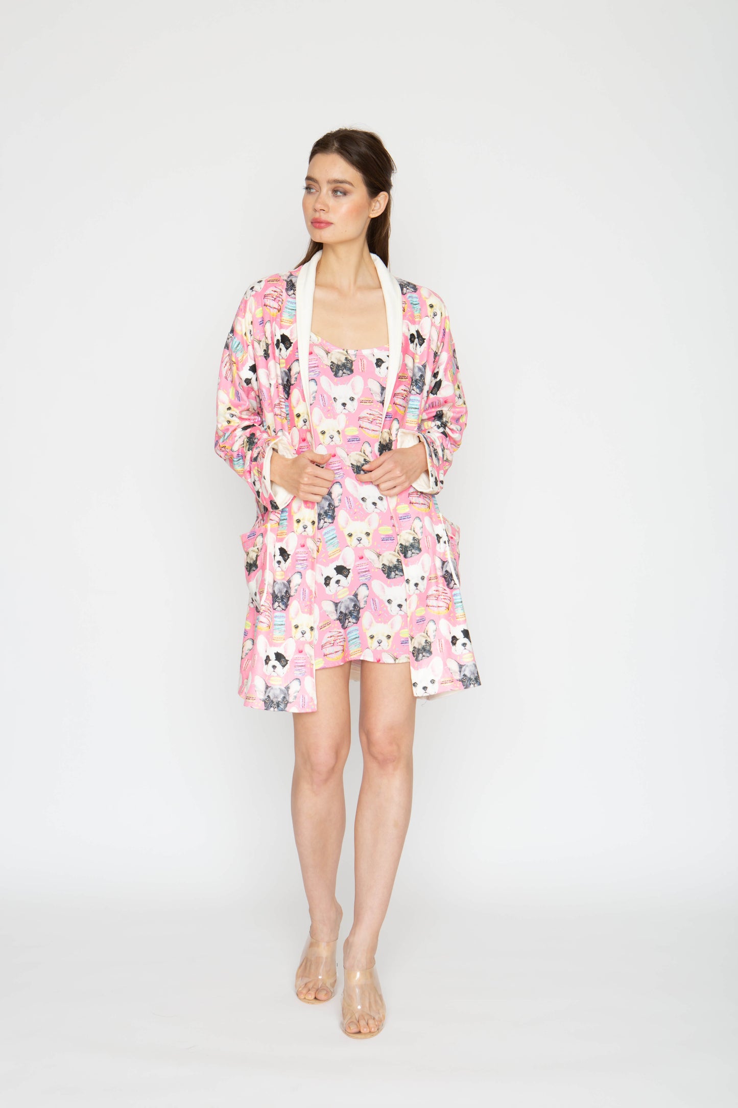 Pink Bark Short Robe
