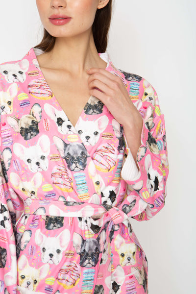 Pink Bark Short Robe