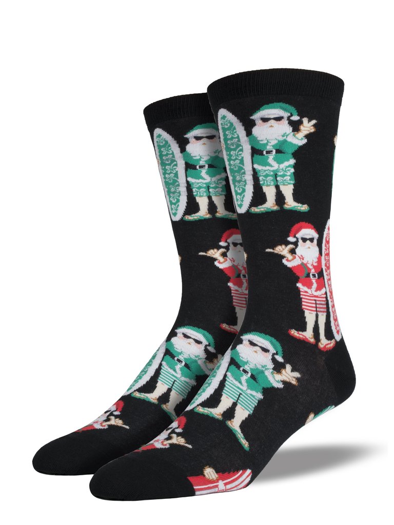 Socksmith Men's Surf Santa Socks
