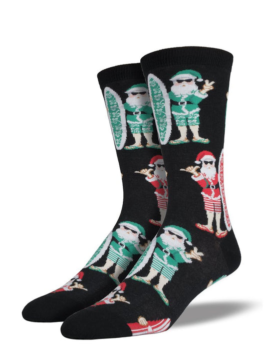 Socksmith Men's Surf Santa Socks