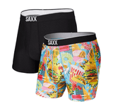 SAXX Volt 2-Pack Boxer Brief - Junk Food Fight/Black