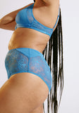 Blush Stellar High Waist Brief Cool Blue