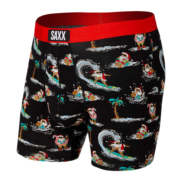 SAXX Ultra Black Chillaxin Santa Boxer Brief