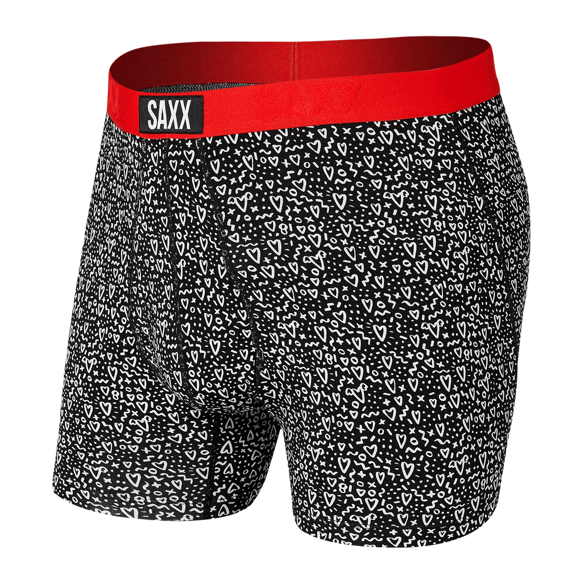 SAXX Ultra Black Love Doodles Boxer Brief