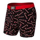 SAXX Vibe Black Candy Canes Boxer Brief