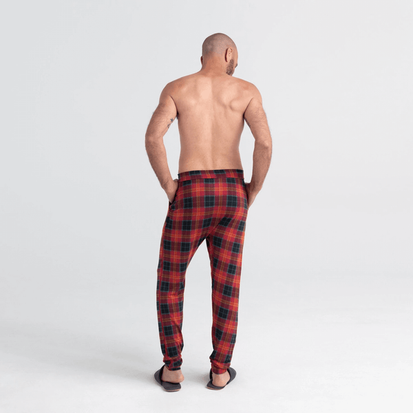 SAXX Red Aberdeen Flannel Snooze Pants